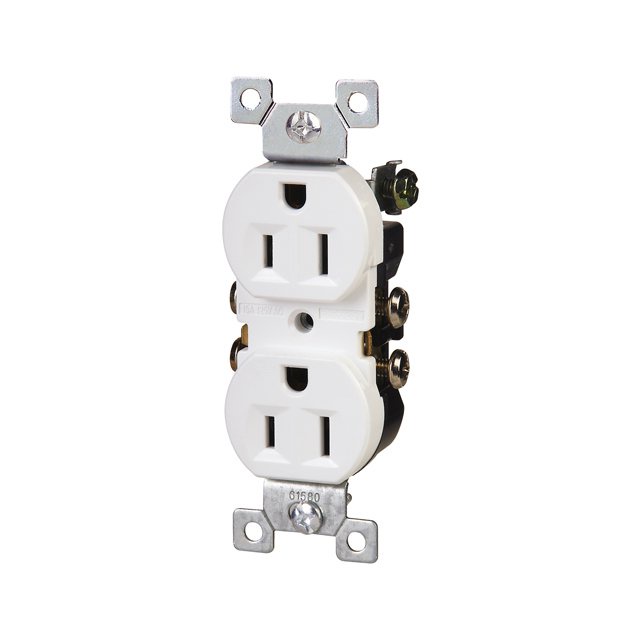 American Socket 15a Duplex Receptacle Nema 5-15r Electrical Receptacle 