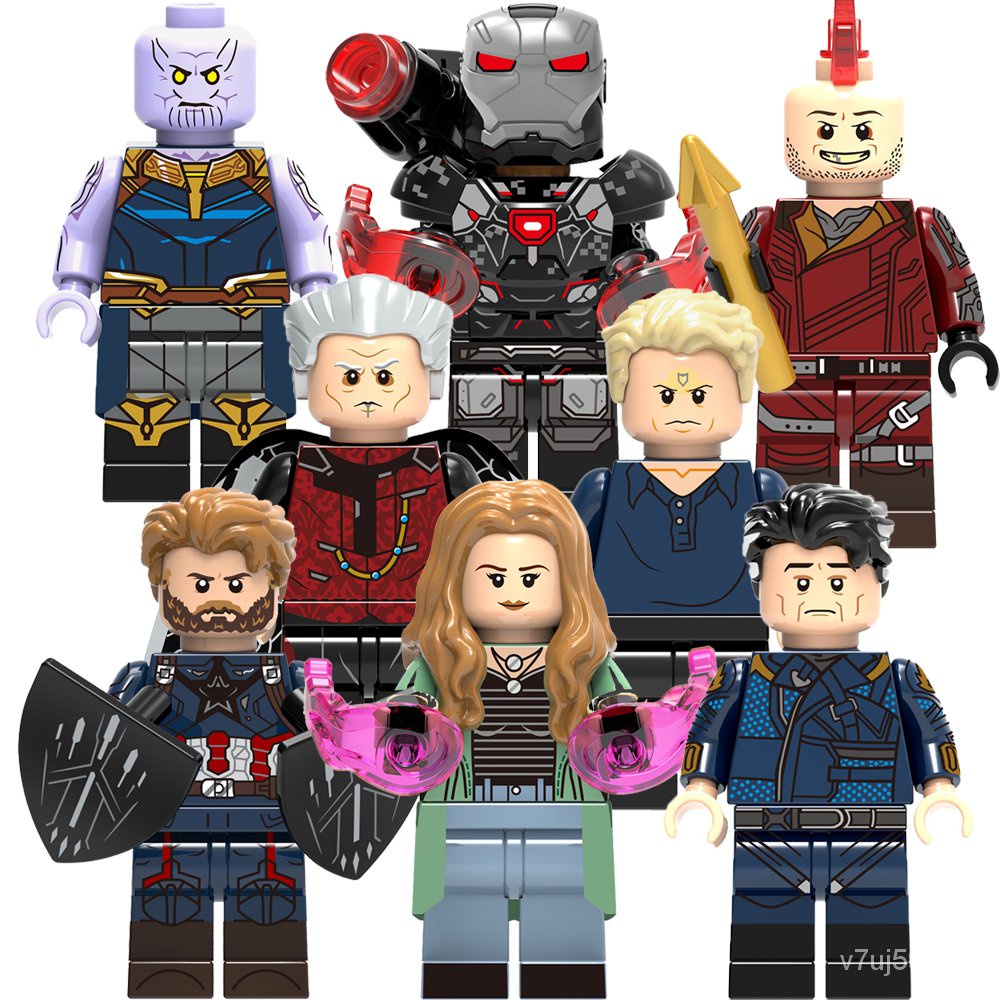 Super Heroes Thanos War Iron Vision Captain Scarlet Witch Starhawk Mini