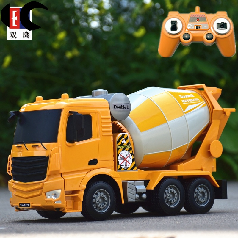 Double Eagle Remote Control Cement Mixer Truck Toy Large Tank Truck