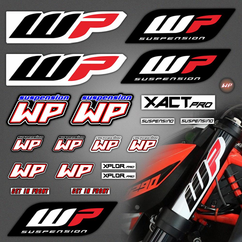 Reflective WP Fork Stickers Suspension Shocker Damper Motorcycle ...