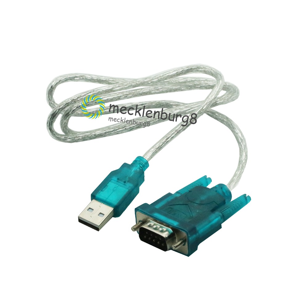 New CH340 USB to RS232 COM Port Serial 9 Pin DB9 Cable Adapter Support