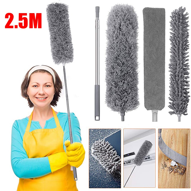 Microfiber Duster Long Extendable Duster Cleaner Brush Telescopic ...