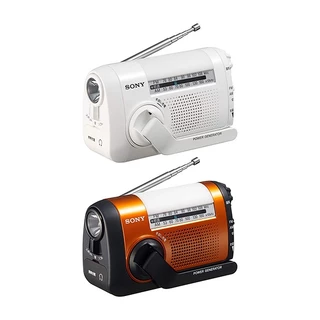 オーディオ機器 ソニー 防災ラジオ : FM/AM/ワイドFM対応 手回し充電