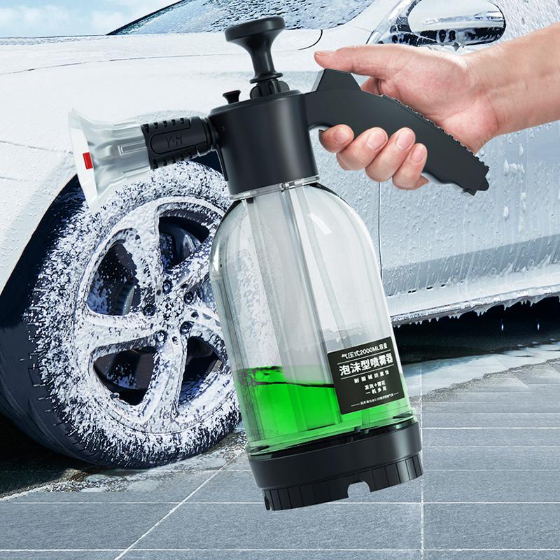 2L Hand Pump Foam Sprayer with 2 Types of Nozzle Hand Pneumatic Foam