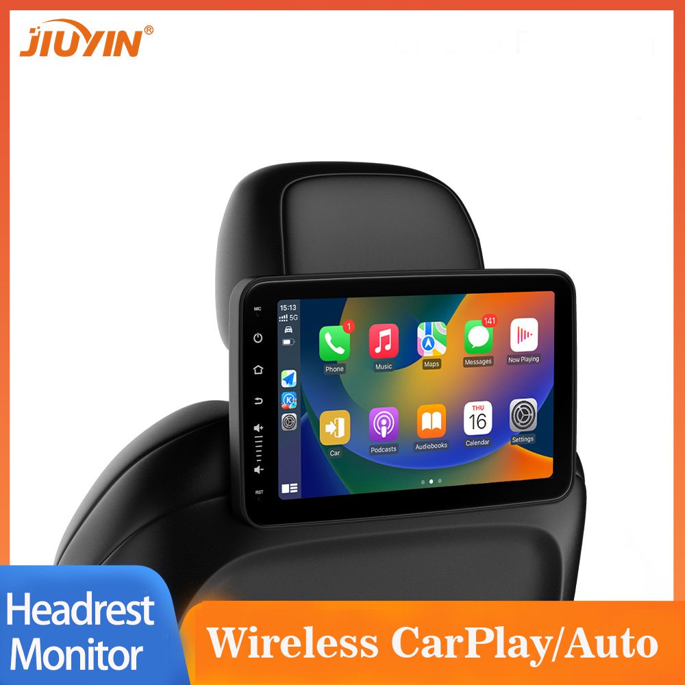 Car Headrest Monitor Tablet Screens Wireless CarPlay Android Auto Rear ...