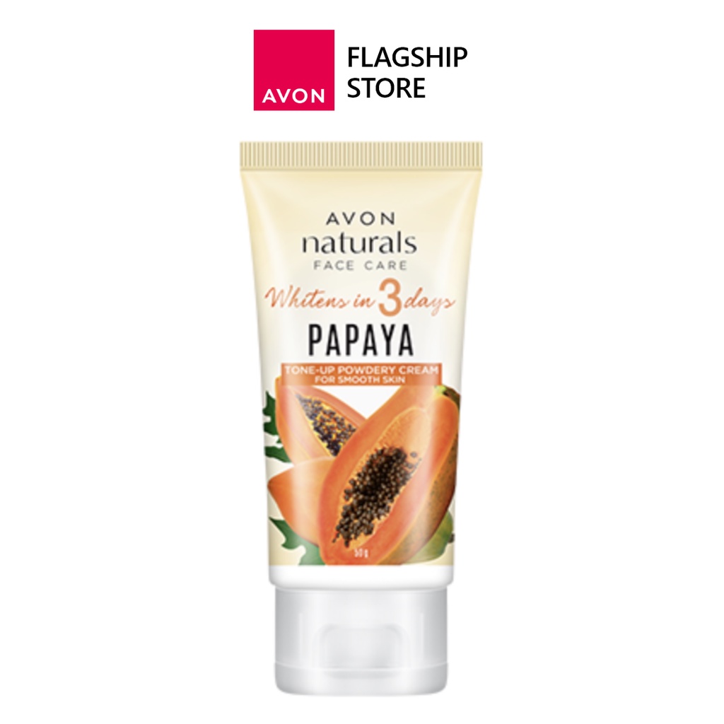 Avon Naturals Tone Up Papaya Powdery Cream 50g Shopee Philippines