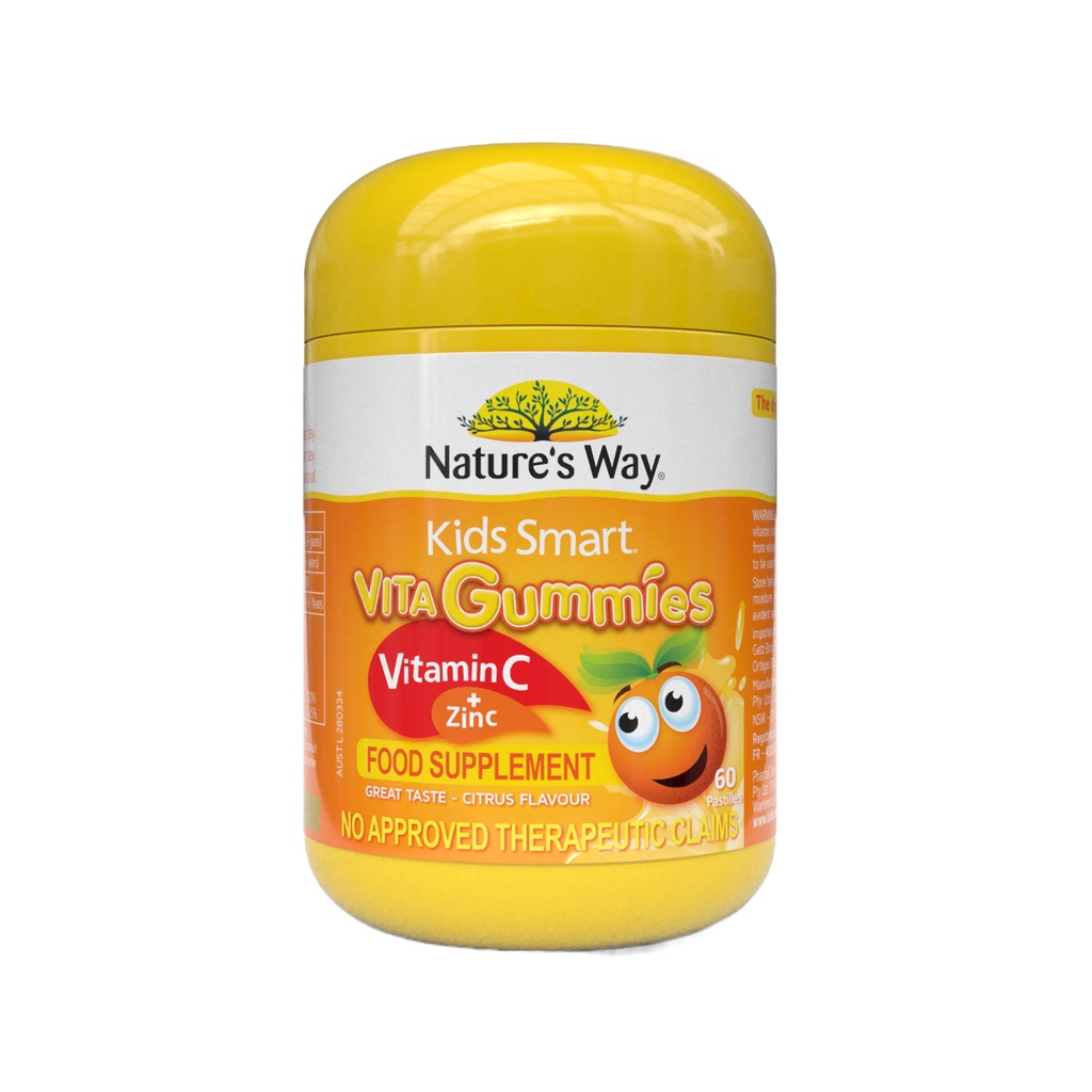 ஐ☂Nature's Way Kids Smart VitaGummies Vitiamin C + Zinc Food Supplement