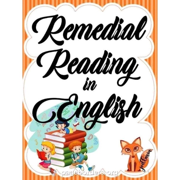  remedial reading in english panimulang pagbasa sa wikang filipino