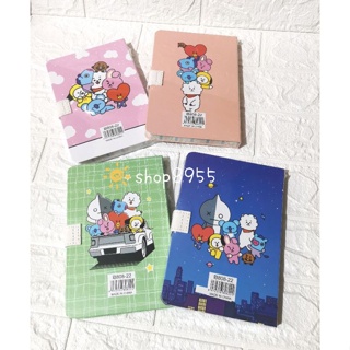 BTS BT21 Motivation Hard Bound Lined Journal Notebook with Magnetic ...