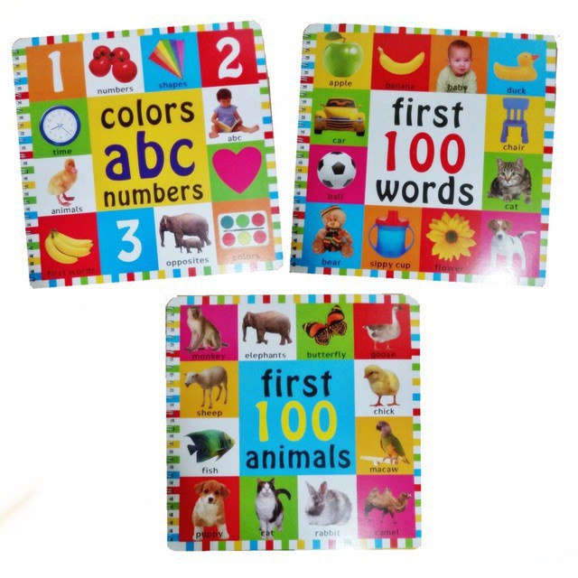 ﹉#TNT First Words Colors Alphabet Numbers Educational Book | Shopee ...
