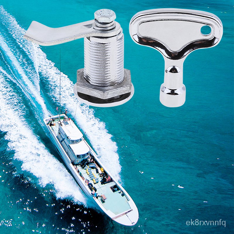 1 Set Boat Door Lock Latch Marine Stainless Steel Triangulation Pull