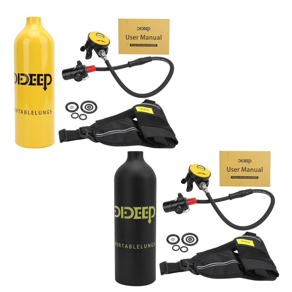 DIDEEP 1L Scuba Diving Tank Equipment Portable Oxygen Tank Underwater ...