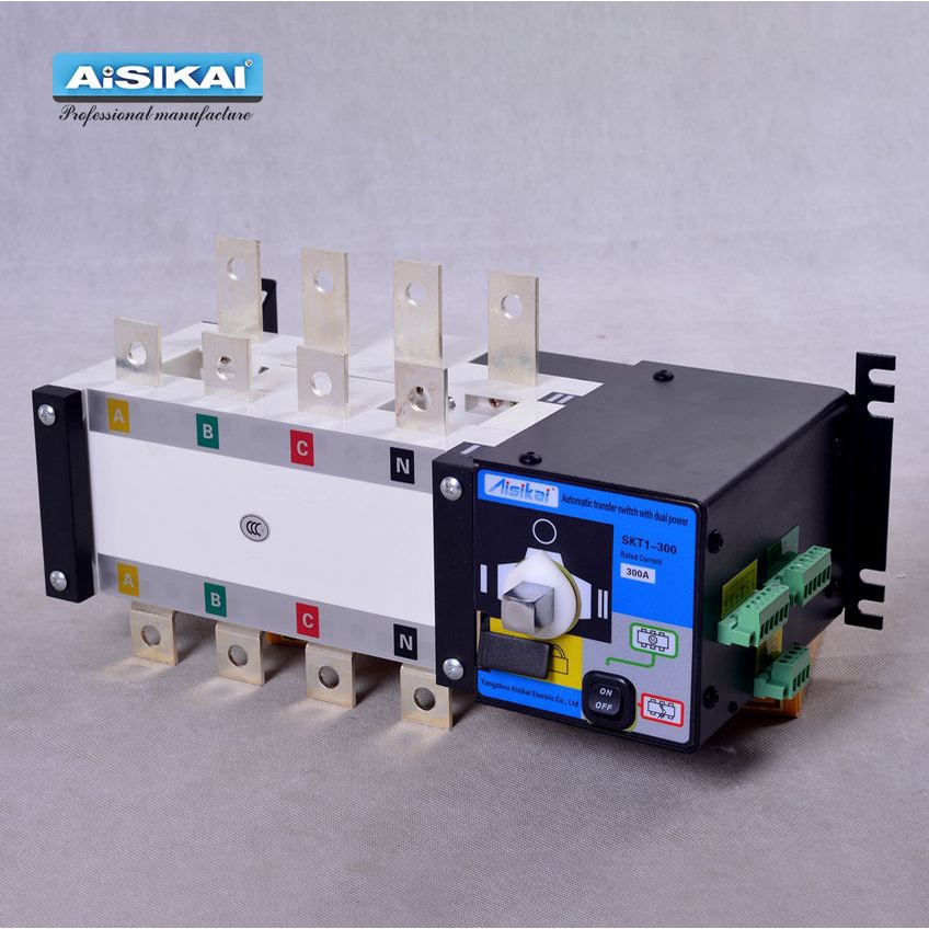 AISIKAI 4P 300A ATS controller dual power automatic transfer switch ...