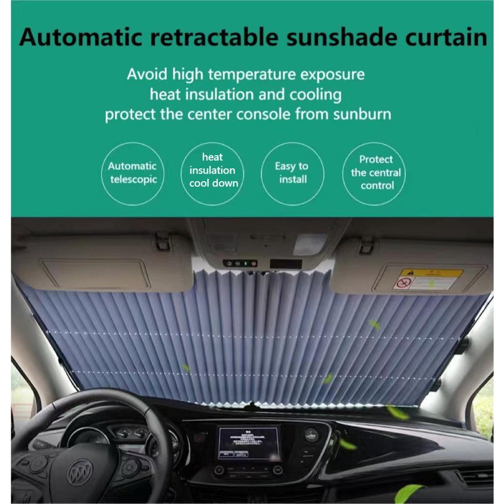 ♙Auto scaling Sun blinds Car Sun visor Shading barrier Sun protection ...