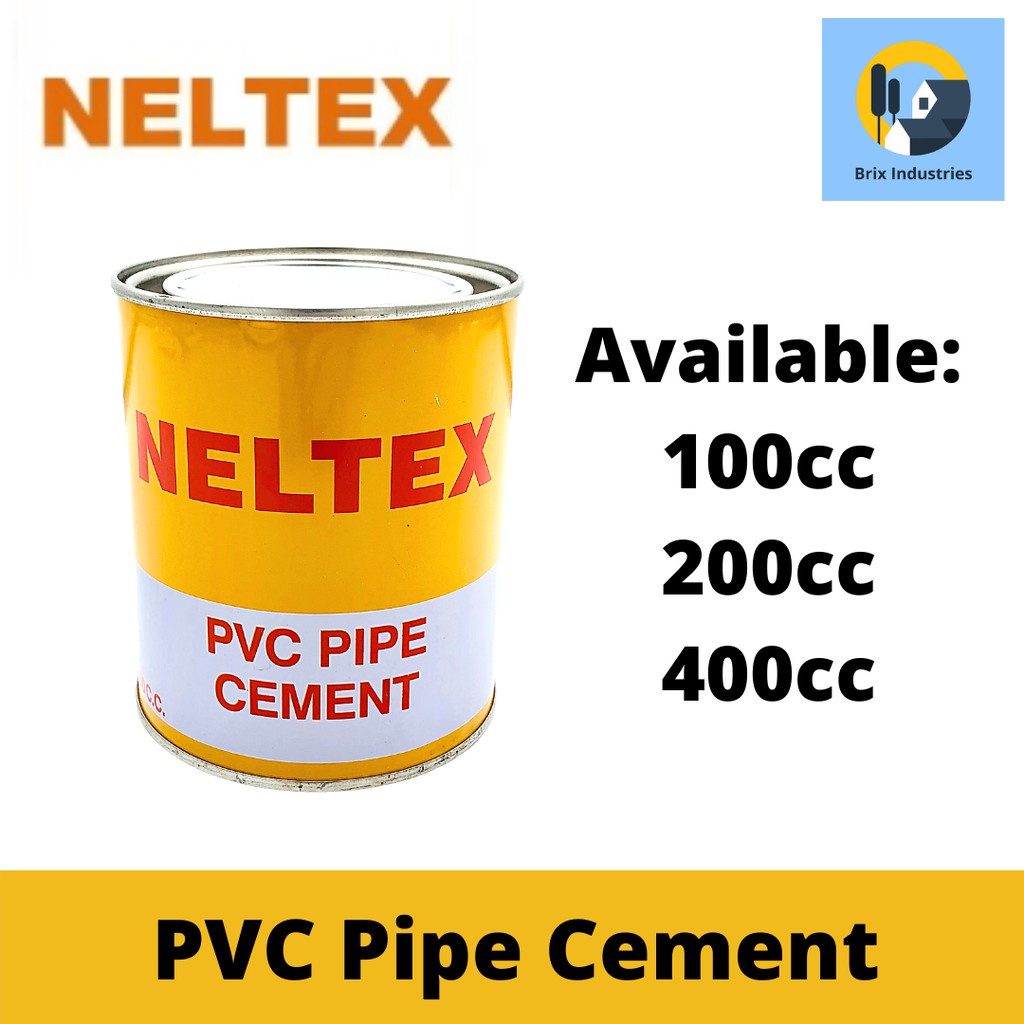 Neltex PVC Pipe Cement 100cc, 200cc, 400cc PVC Solvent Cement Shopee