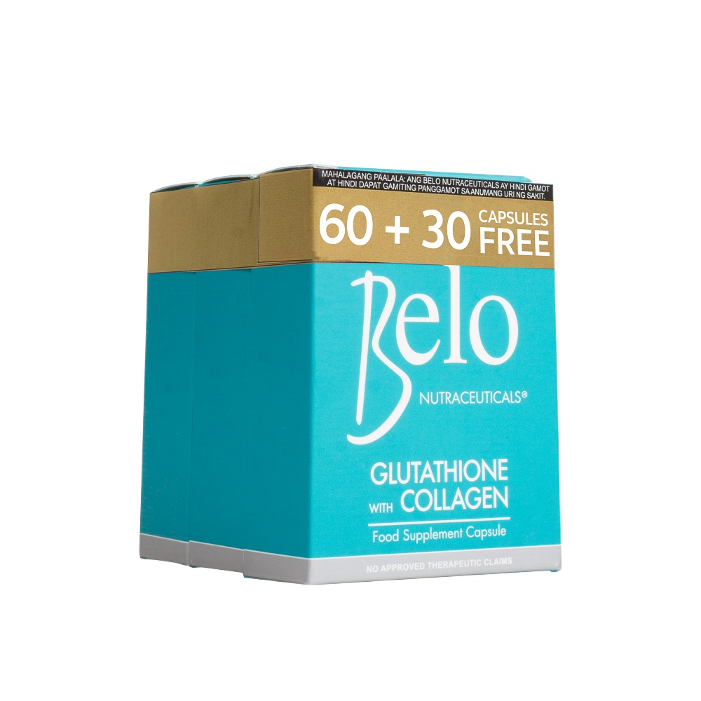 2023 Belo Glutathione with Collagen 250mg 60 Capsules with Free 30 ...