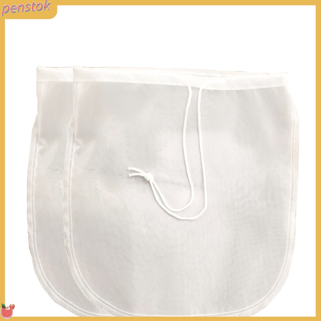 1/2Pcs Nylon Fine Mesh Food Strainer Nut Milk Cold Brew Coffee Juice