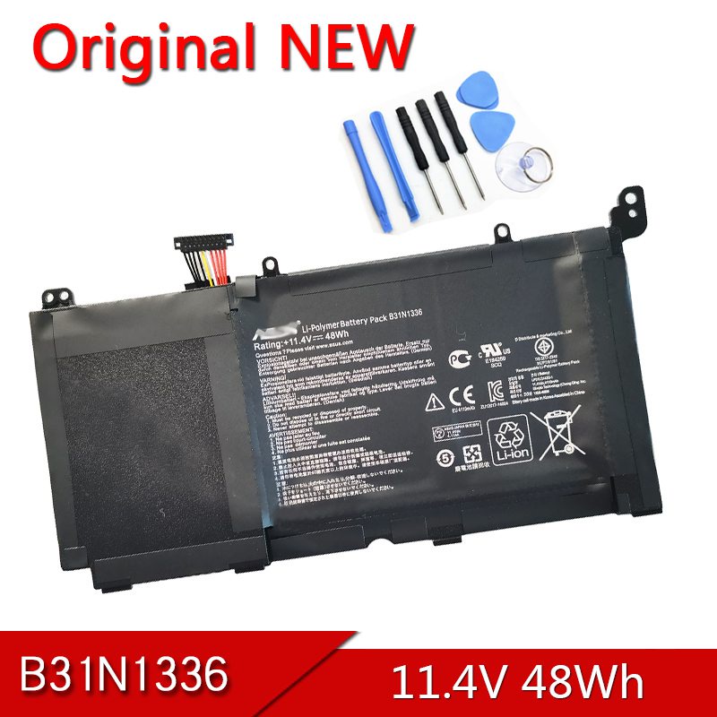 K KYUER Batterie 48Wh B31N1336 Pour ASUS VivoBook K551 V551 A551 S551 - Compatible Multi-Modèles