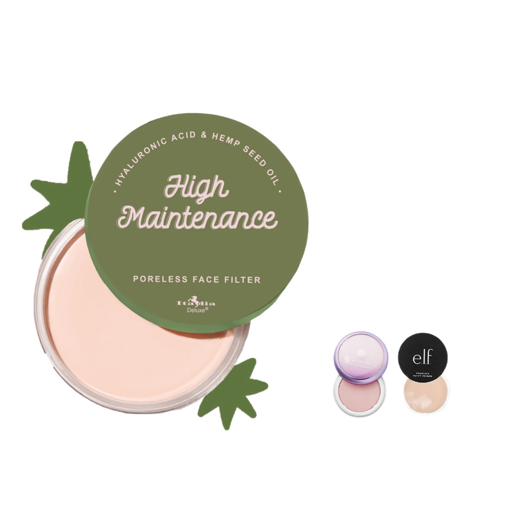 2023NEW Italia Deluxe High Maintenance Primer Dupe for Elf Putty Primer Poreless & Tatcha