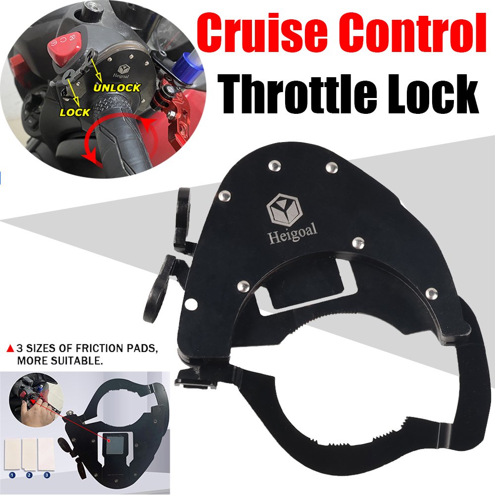 Universal Cruise Control Motorcycle Throttle Lock Assist Handlebar For ...