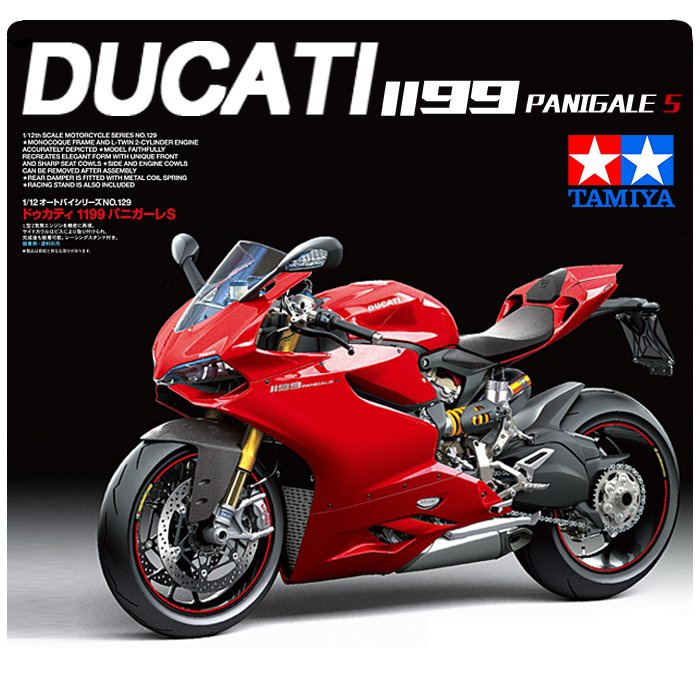 Tamiya 14129 1/12 Scale Ducati 1199 Panigale S Motorcycle Assembly ...