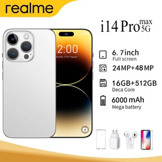 Hot Sale I14 pro max smartphone 7.3 inch 13 megapixel Android 10.0 16GB+1TB