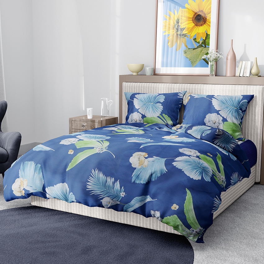 MEKK I Printed Bed sheet 3in1 Bedding Set ( 2 pillowcases and 1 fitted