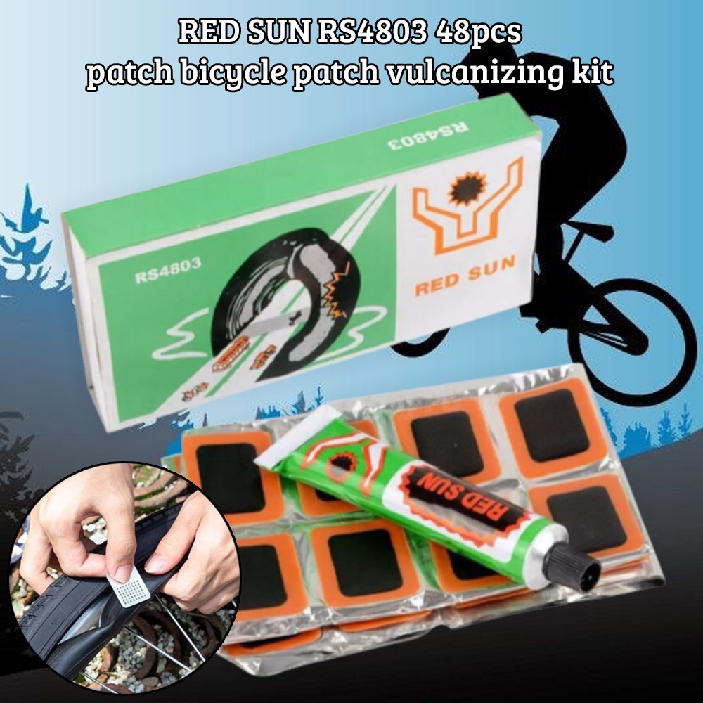 ♞Cold Patch 48pcs Patch Bicycle Vulcanizing Kit Shopee Philippines