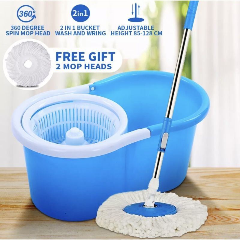 ۞Matibay Spin Mop Hand Pressure Double Cyclone Mop Shopee Philippines