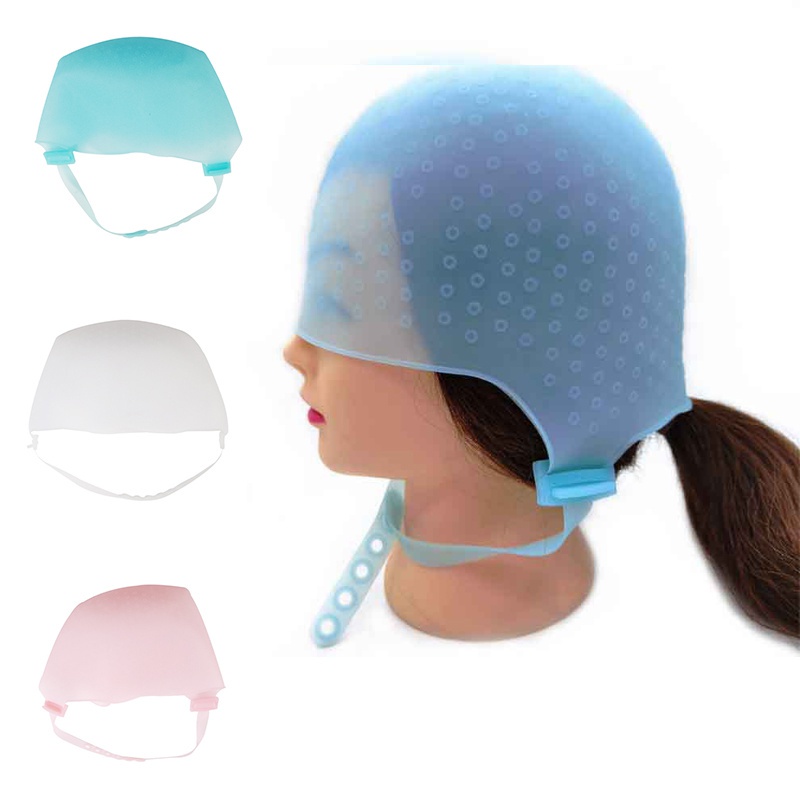 Salon Dye Silicone Cap Hook Silicone Hair Highlights Cap Needle ...