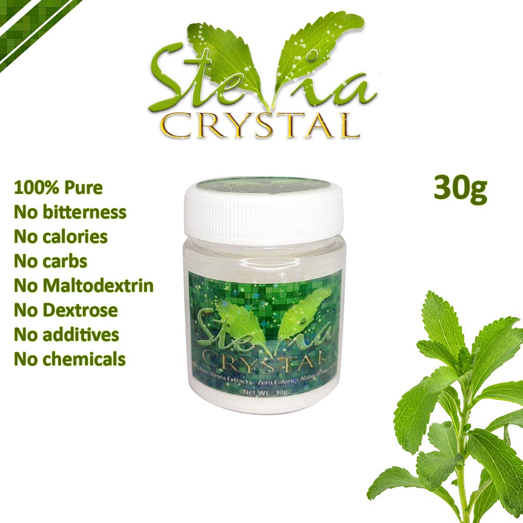 Stevia Crystal 100 Pure Stevia Extract 30g No Additives Natural