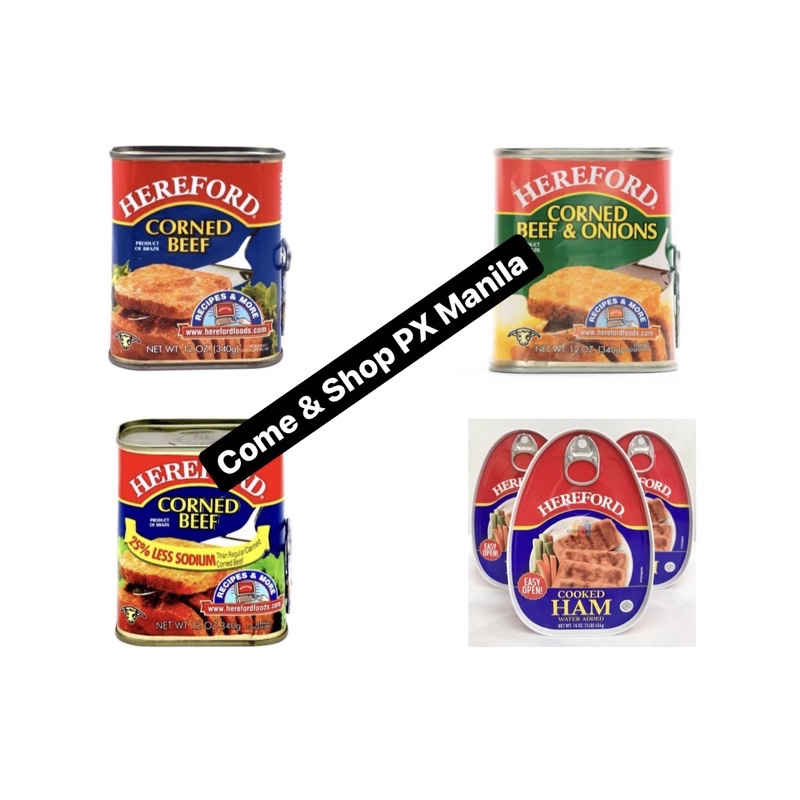 ☇Hereford (Corned Beef / Cooked Ham) Shopee Philippines