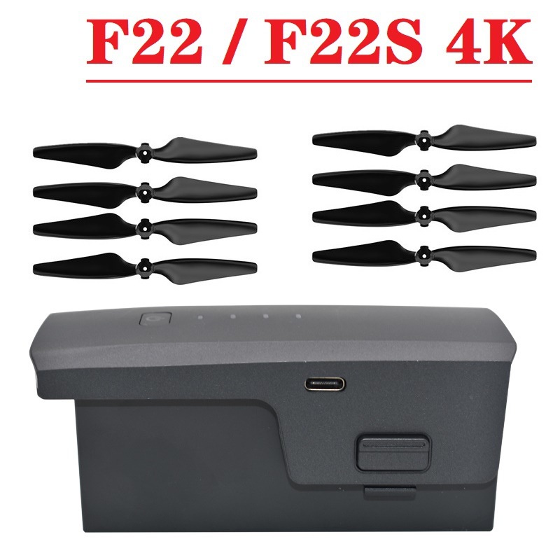 For SJRC F22s Drone Battery 11.1V 3500mAh Battery and Propeller For F22 ...