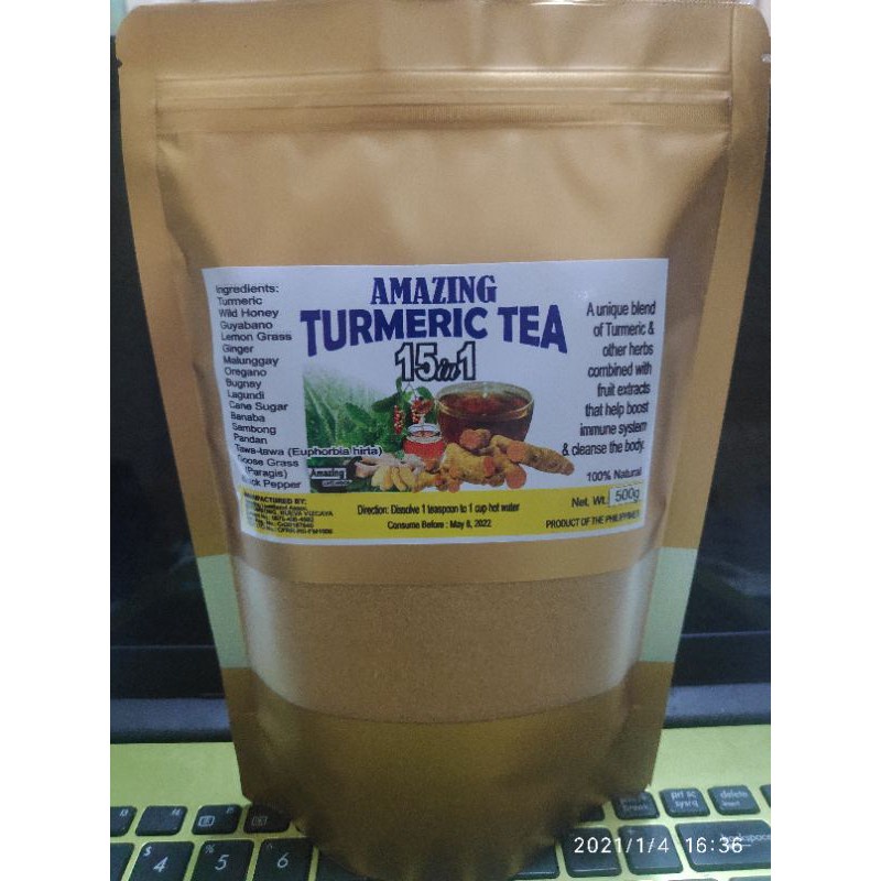【Hot Sale】Amazing Turmeric Tea 15 in 1 (500 grams) | Shopee Philippines