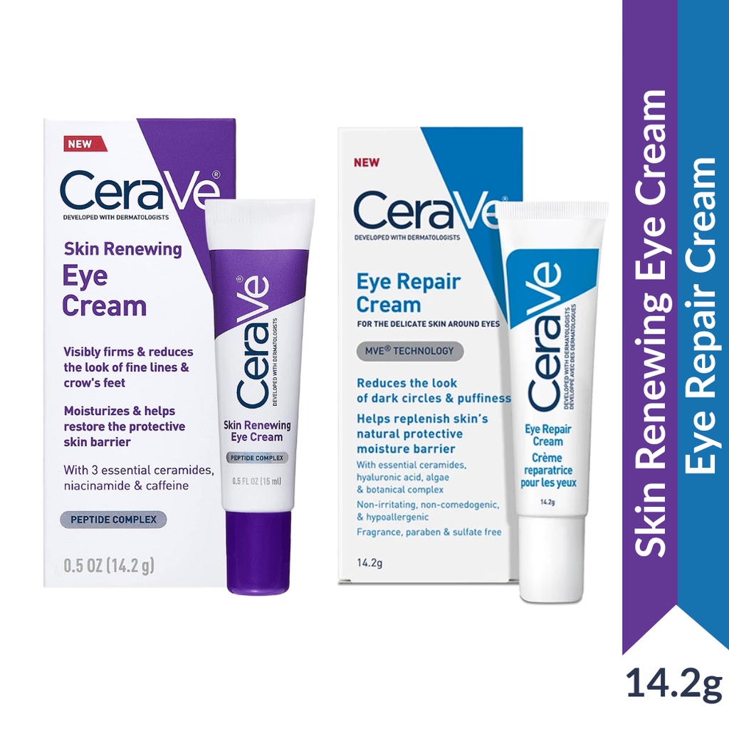 CeraVe Skin Renewing Eye Repair Cream 14.2g 0.5 oz Shopee Philippines