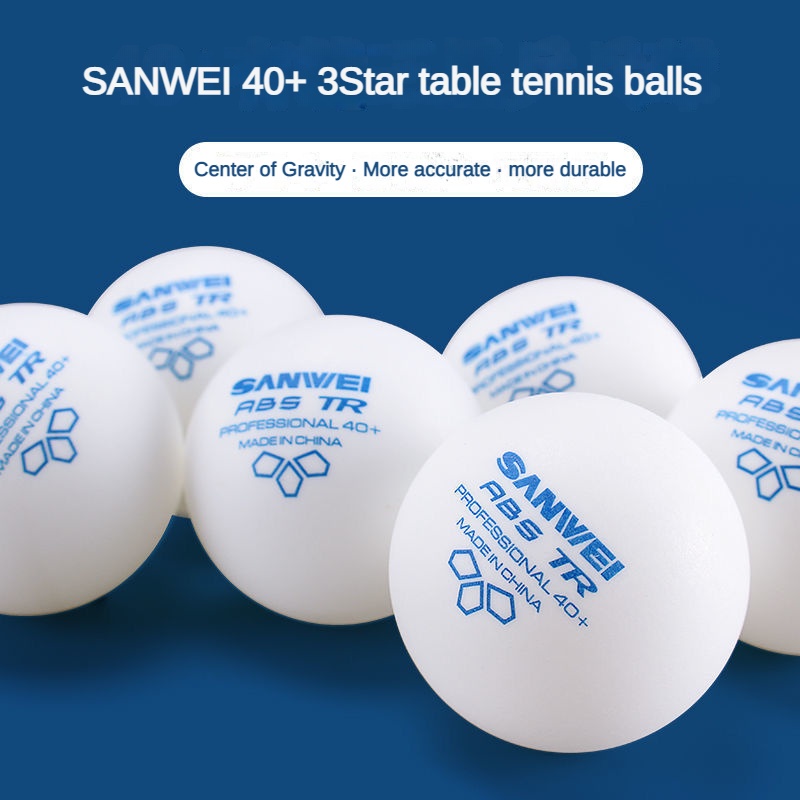 Sanwei 3Star Table Tennis Balls TR White 10/30/50/100PCS SANWEI 40 ...