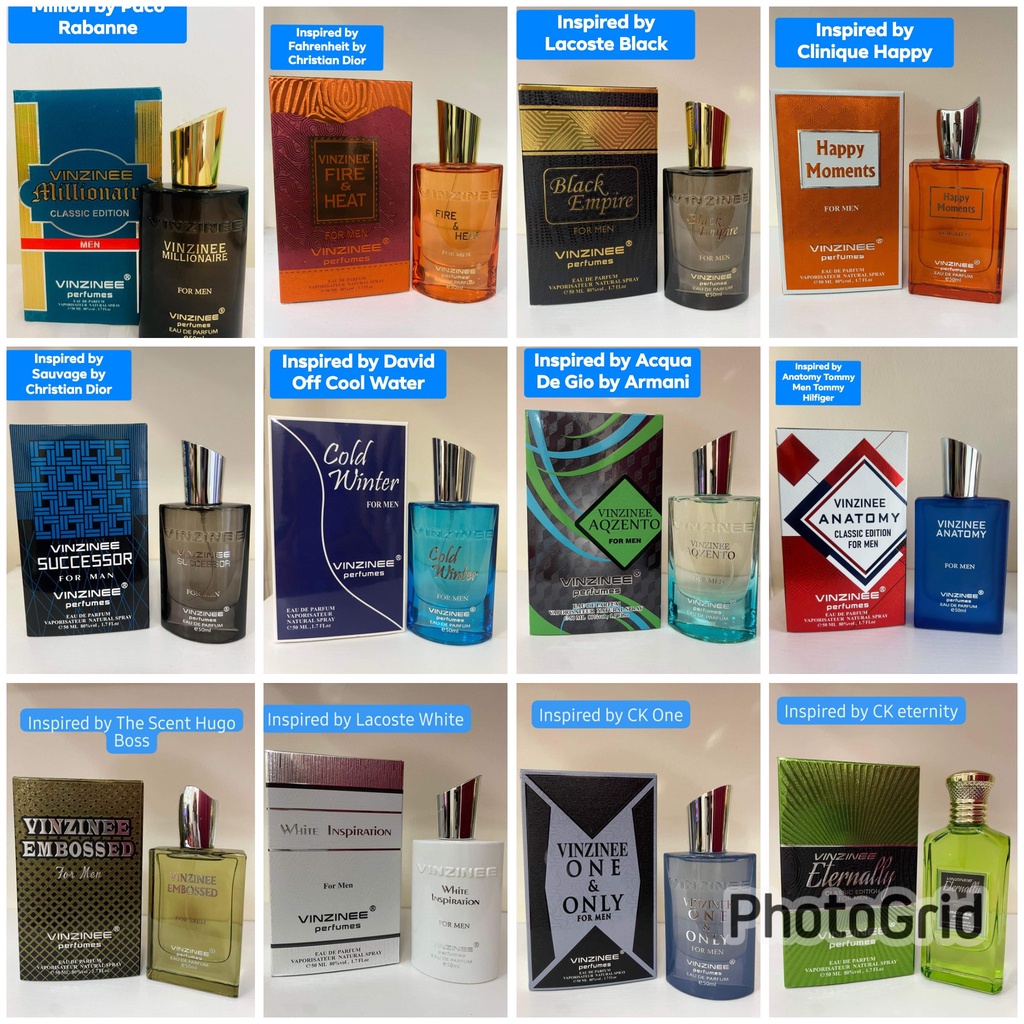 Vinzinee Perfumes made in UAE 50ml for Men, Long Lasting, Original from ...