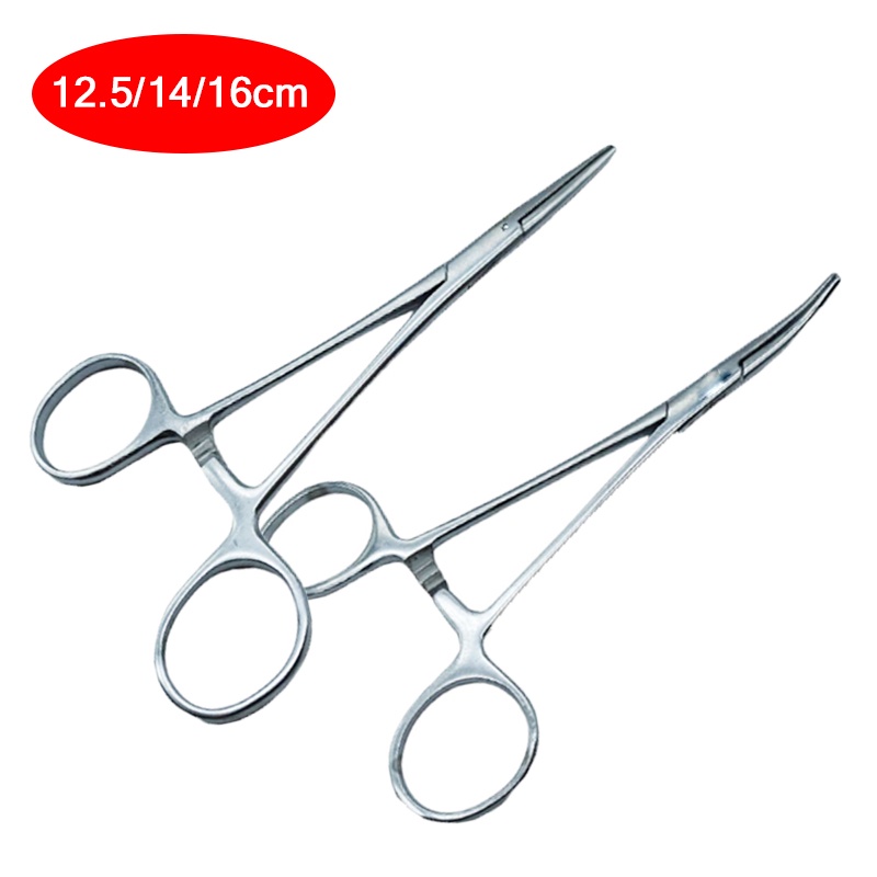 Stainless Steel Curved Tip and Straight Tip Forceps Locking Clamps ...