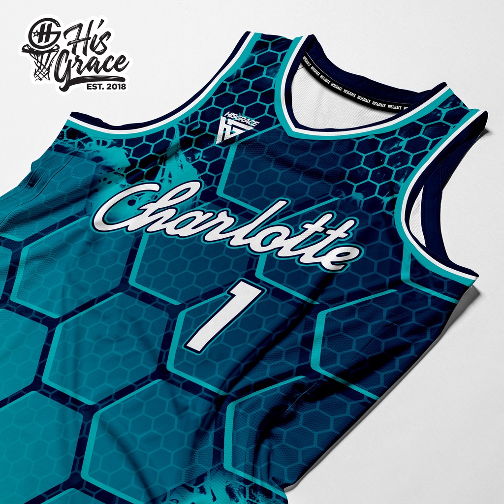 Basketball Jersey Hornets Free Customize of Name and Number NBA Cut ...