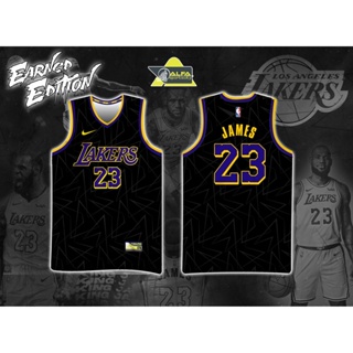 2021 Earned Edition Los Angeles Lakers Black #6 NBA Jersey,Los