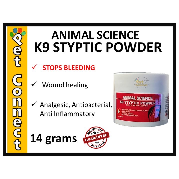 Animal Science K9 Styptic Powder Helps Stop Bleeding 14grams Shopee