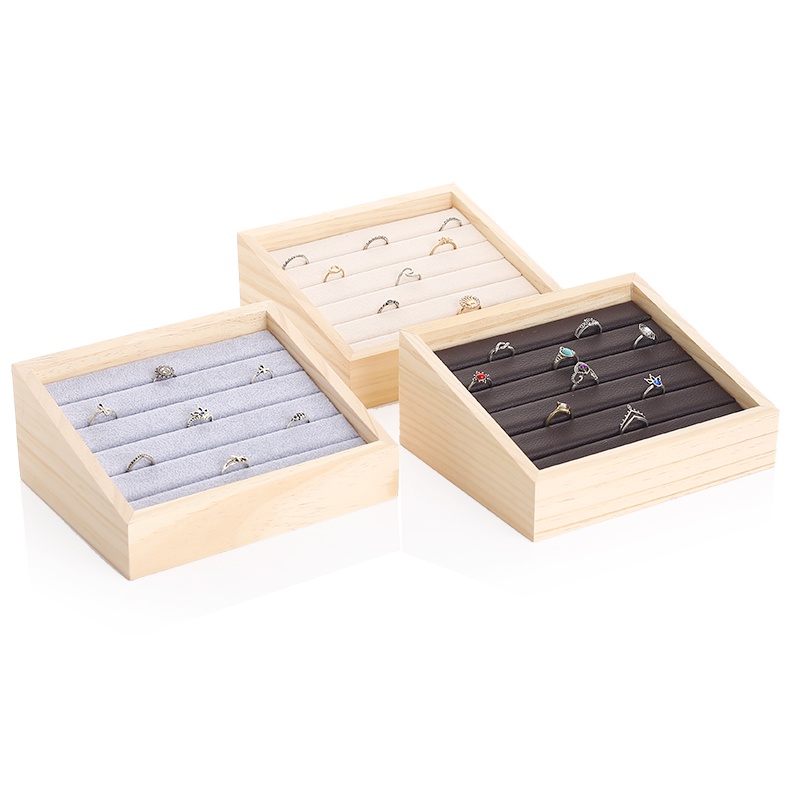 Spot ~ solid wood earring rack storage jewelry rack tray home earring ...