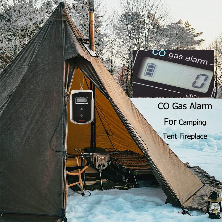 tqV7 audible camping tent fireplace co gas detector traveling carbon monoxide alarm caravan RV