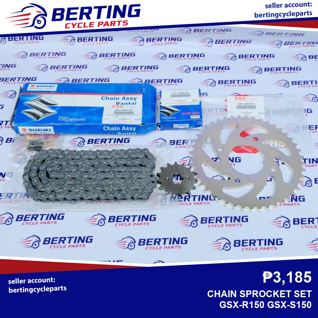 SGP CHAIN SPROCKET SET Suzuki GSXR150 GSXS150 Genuine 2760012K00122 2751123K10 6451123K