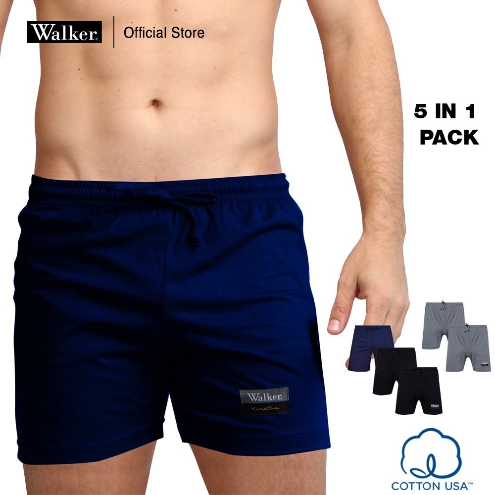 Walker Organic Cotton USA Men Boxer Shorts w/ Drawstring Loungewear ...