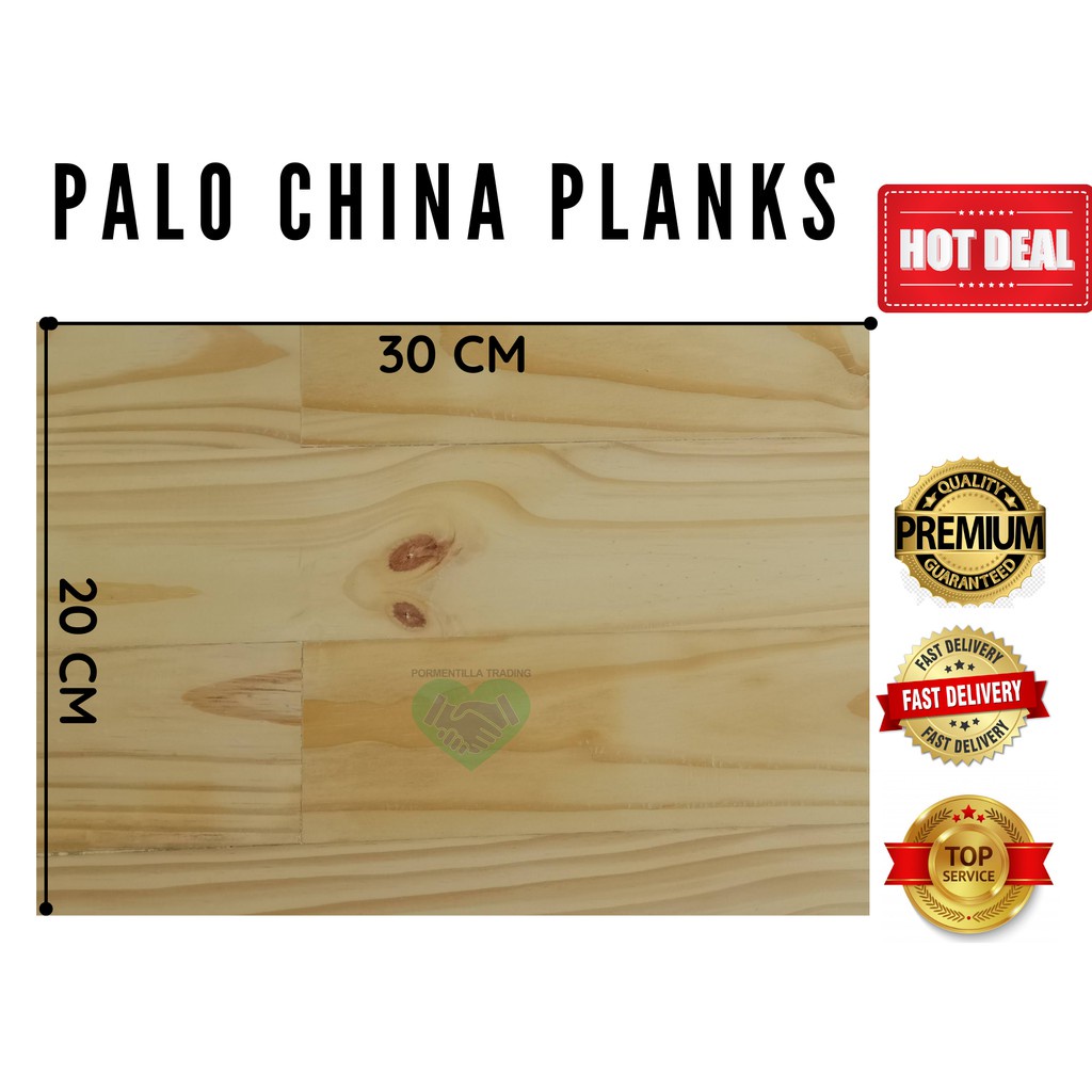 Smooth Palo China 20cm x 30cm x 1.5cm Wood Planks Well Sanded DIY
