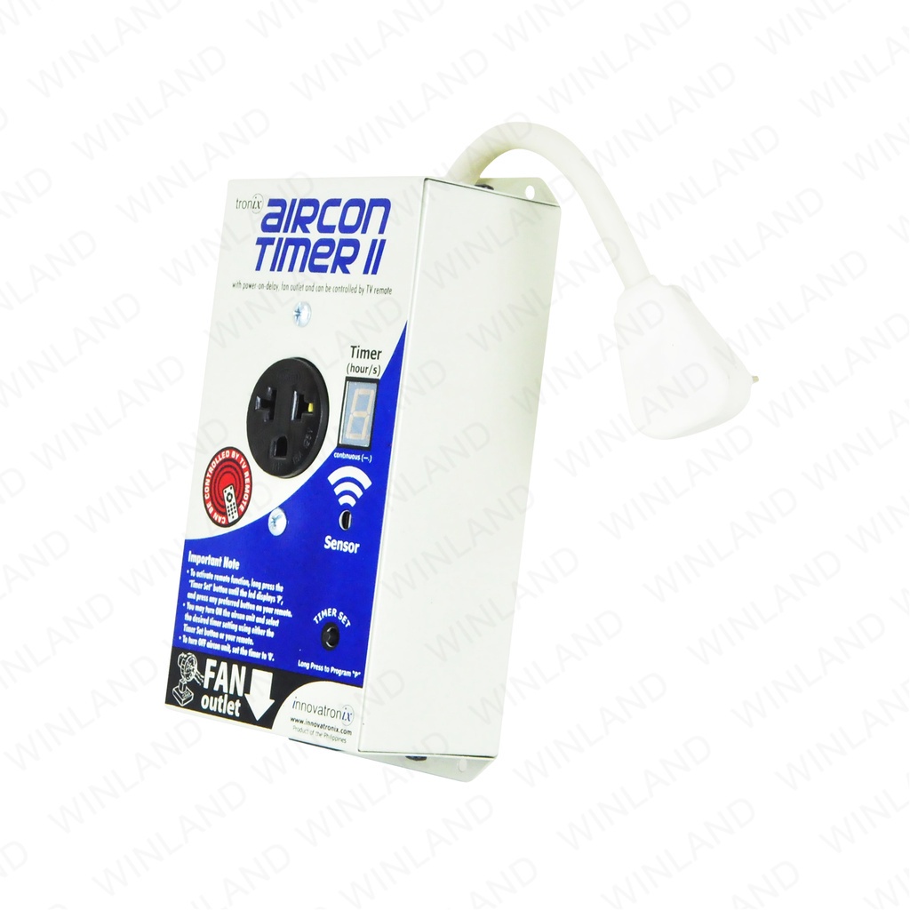 [3123]TRONIX Aircon Timer 20 II with power-on-delay/Fan outlet & can be ...