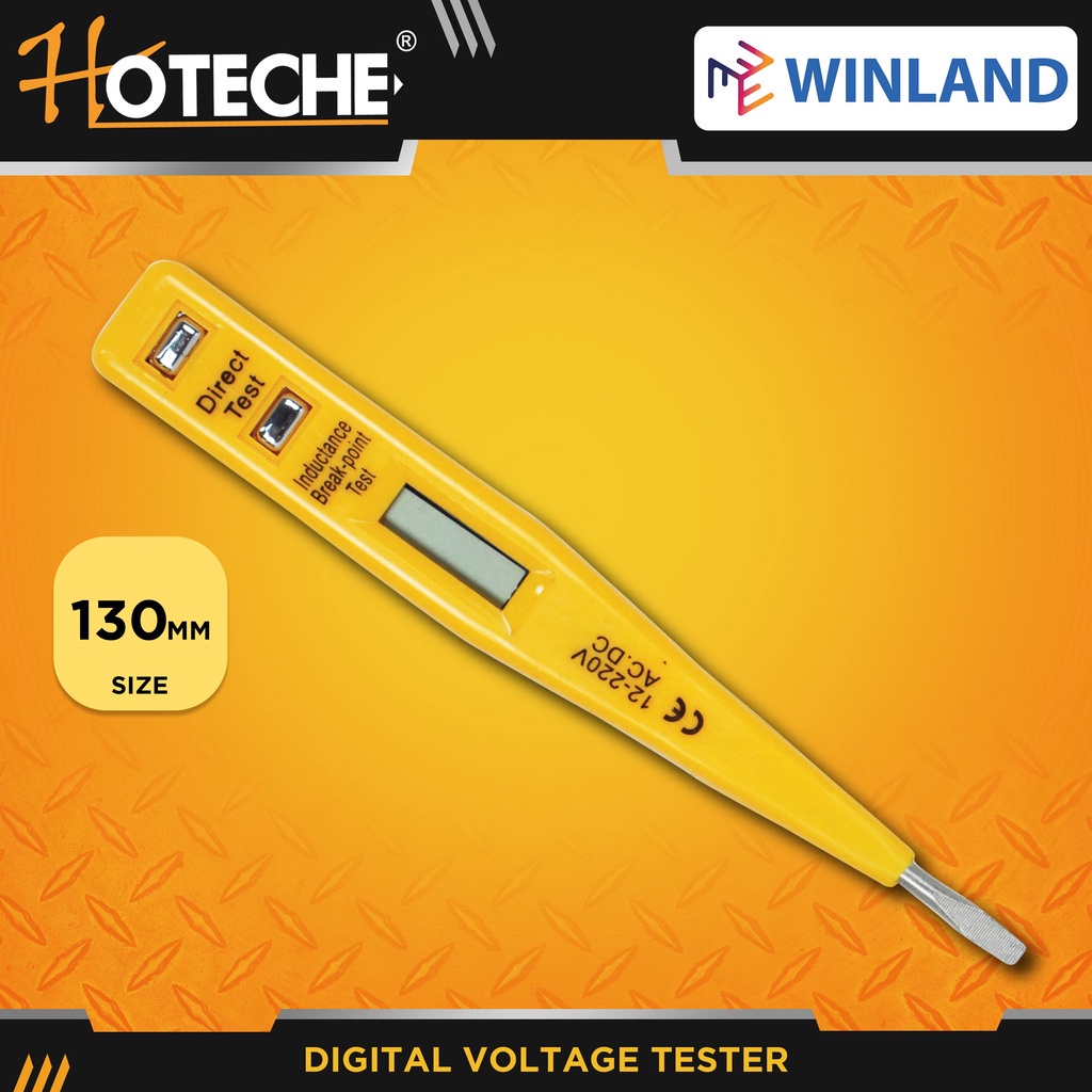 Hoteche by Winland Digital Voltage Tester Pencil 130mm 286003 Shopee