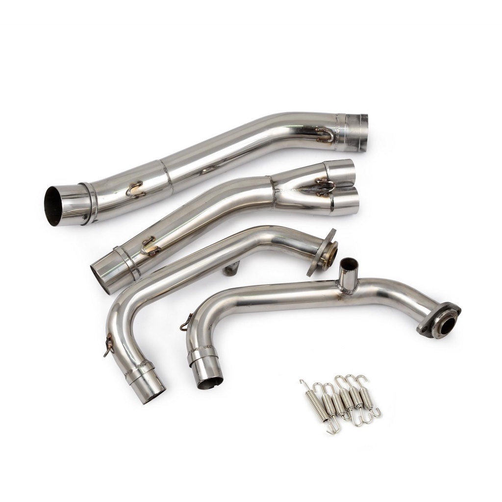 51mm Slip On Exhaust Header Down Mid Pipe Exhaust System For Kawasaki
