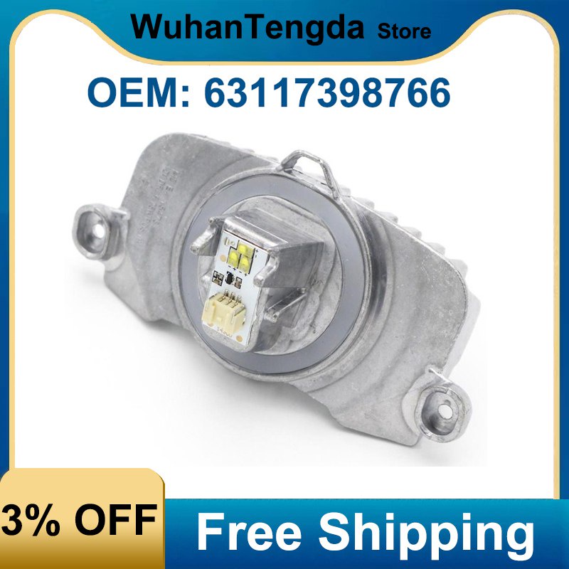 63117398766 Brand New Headlight LED Module Diode Insert Light Unit for